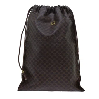 Pre-owned Celine Macadam Canvas Clutch Bag () In Brown