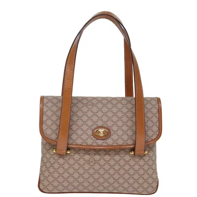 Pre-owned Celine Macadam Canvas Handbag () In Beige