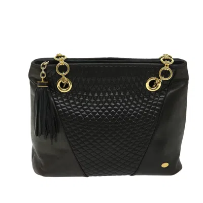 Pre-owned Bally Leather Shoulder Bag () In Black