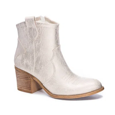 Chinese Laundry Time To Shine Boots In Natural Metallic In Multi