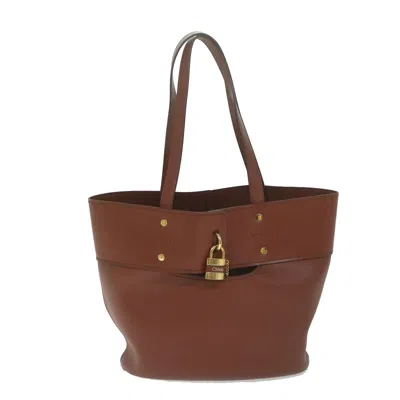 Pre-owned Chloé Leather Tote Bag () In Brown
