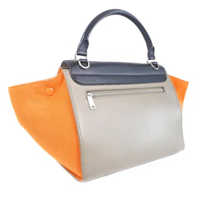 Pre-owned Celine Trapèze Leather Handbag () In Multi