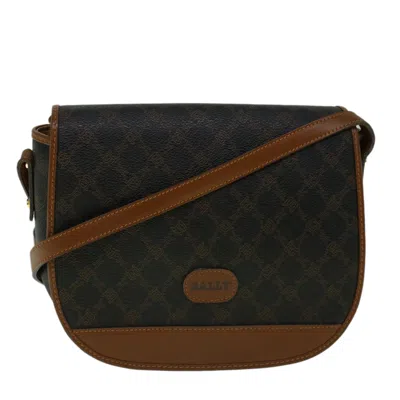 Pre-owned Bally Canvas Shoulder Bag () In Brown