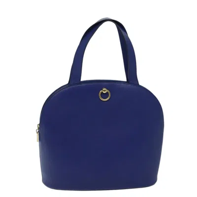 Pre-owned Celine Leather Handbag () In Blue