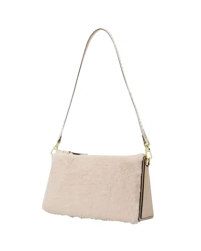 Manu Atelier Mini Prism Bag Aus Elfenbeinfarben Leder In Beige
