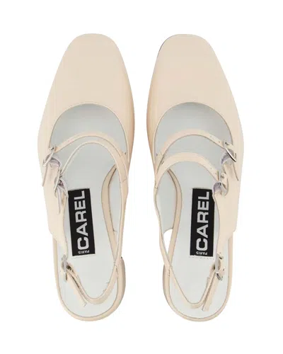 Carel Paris Banana Pumps - Carel - Beige - Patent Leather In Multi