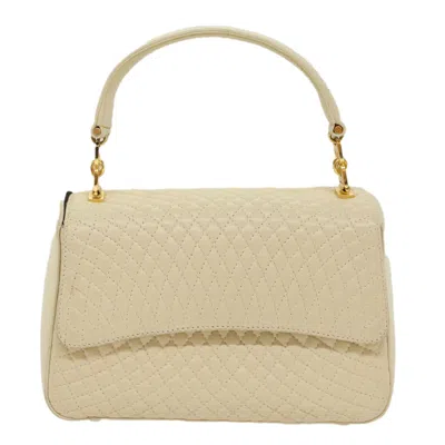 Pre-owned Bally - Leather Handbag () In White