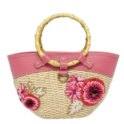 Pre-owned Miu Miu Wood Handbag () In Beige