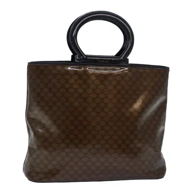 Pre-owned Celine Macadam Canvas Handbag () In Brown