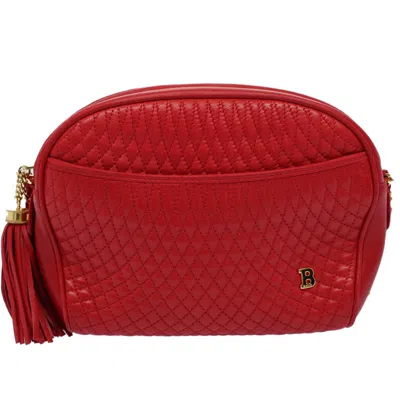 Pre-owned Bally Leather Shoulder Bag () In Red
