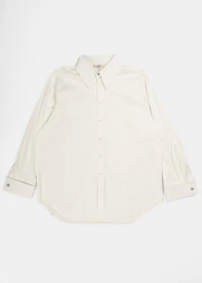 Shop Hanchi Studios White Long Sleeve Shirt