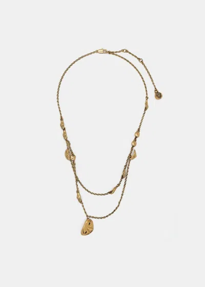 Lemaire Estampe Necklac In Old Gold