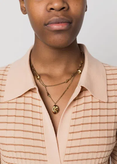 Lemaire Estampe Necklac In Old Gold