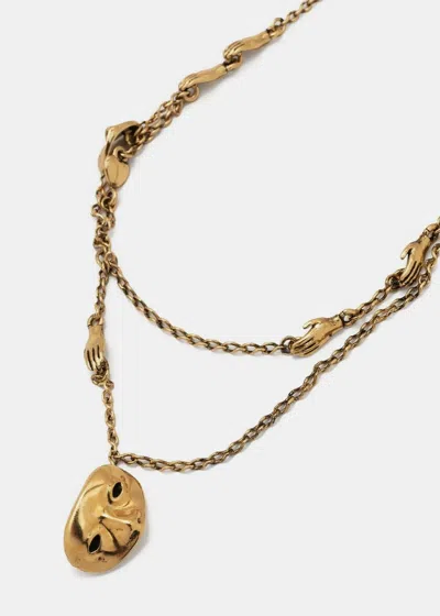 Lemaire Estampe Necklac In Old Gold