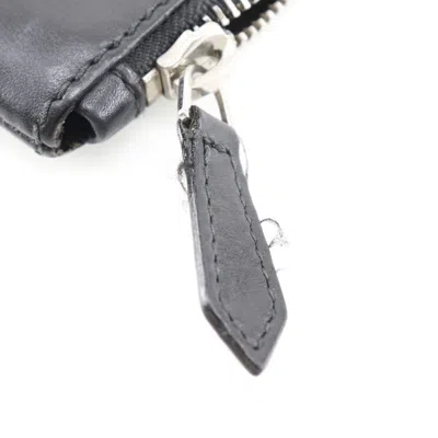 Pre-owned Balenciaga Navy Black Leather Clutch Bag ()