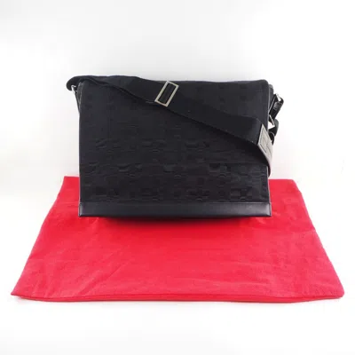 Pre-owned Bally Black Canvas Shoulder Bag ()