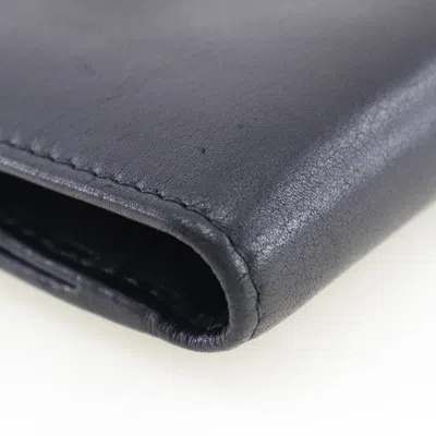 Pre-owned Bulgari Black Leather Wallet  ()