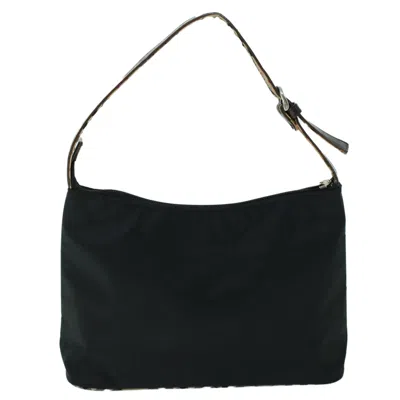 Pre-owned Burberry Black Synthetic Shoulder Bag ()