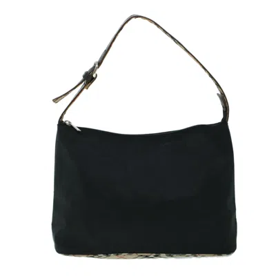 Pre-owned Burberry Black Synthetic Shoulder Bag ()