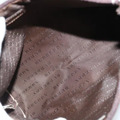 Pre-owned Burberry Nova Check Beige Canvas Clutch Bag ()