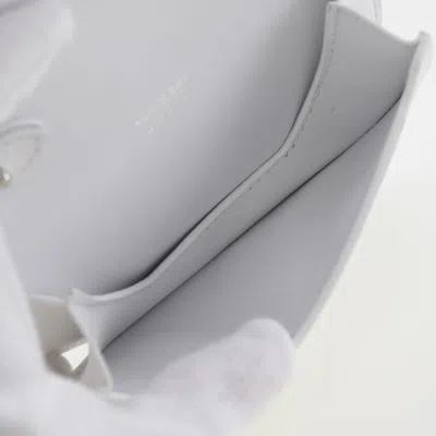 Pre-owned Burberry Olympia White Leather Shoulder Bag ()