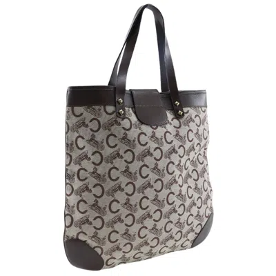 Pre-owned Celine Céline C Brown Canvas Tote Bag ()