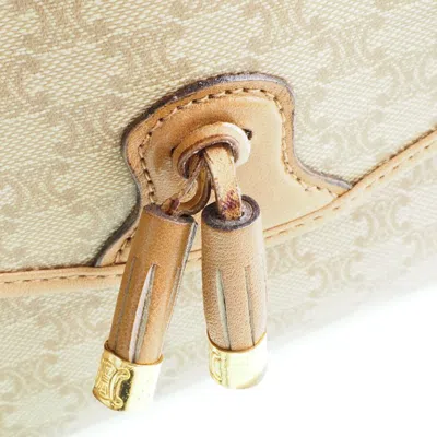 Pre-owned Celine Céline Macadam Beige Canvas Shoulder Bag ()