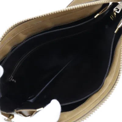 Pre-owned Celine Céline Macadam Beige Canvas Shoulder Bag ()