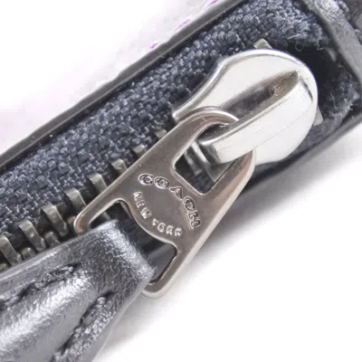 Pre-owned Coach Purple Canvas Clutch Bag ()