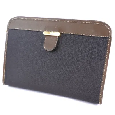 Pre-owned Dunhill Brown Canvas Clutch Bag ()