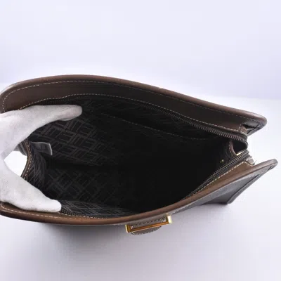 Pre-owned Dunhill Brown Canvas Clutch Bag ()