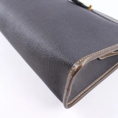 Pre-owned Dunhill Brown Canvas Clutch Bag ()