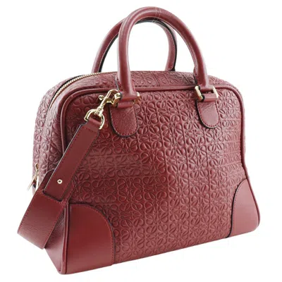 Pre-owned Loewe Amazona Red Leather Shoulder Bag ()