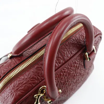 Pre-owned Loewe Amazona Red Leather Shoulder Bag ()