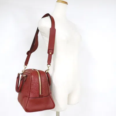 Pre-owned Loewe Amazona Red Leather Shoulder Bag ()