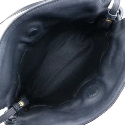 Pre-owned Loewe Flamenco Navy Canvas Shoulder Bag ()