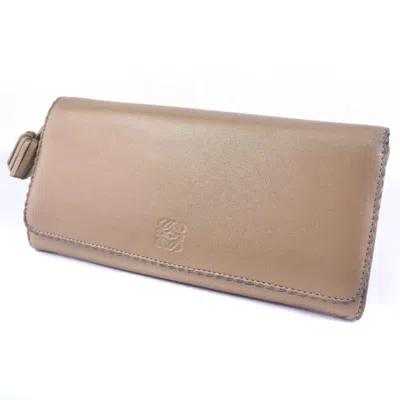Pre-owned Loewe Brown Leather Wallet  ()