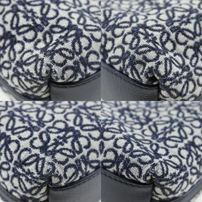 Pre-owned Loewe Flamenco Navy Canvas Shoulder Bag ()