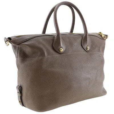 Pre-owned Loewe May Brown Leather Tote Bag ()