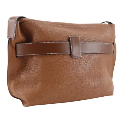 Pre-owned Loewe Messenger Brown Leather Shoulder Bag ()