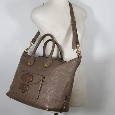 Pre-owned Loewe May Brown Leather Tote Bag ()