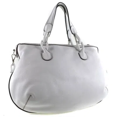 Pre-owned Loewe White Leather Shoulder Bag ()
