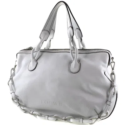 Pre-owned Loewe White Leather Shoulder Bag ()