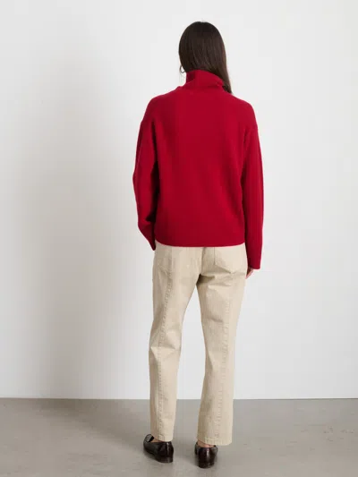 Alex Mill Cecile Cashmere Turtleneck Sweater Garnet In Garnet