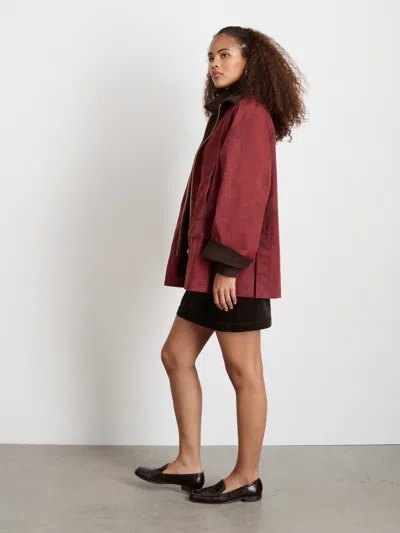 Alex Mill Chiltern Street Jacket In Waxed Cotton In Red