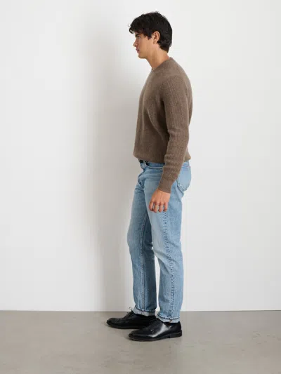 Alex Mill Jordan Sweater In Washed Cashmere In Heather Walnut
