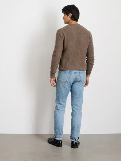 Alex Mill Jordan Sweater In Washed Cashmere In Heather Walnut