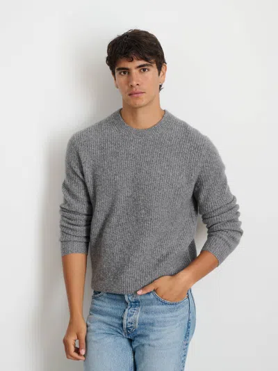 Alex Mill Jordan Sweater In Washed Cashmere In Marled Heather Grey