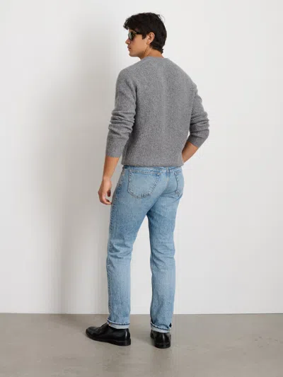Alex Mill Jordan Sweater In Washed Cashmere In Marled Heather Grey