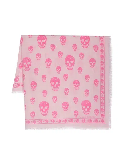 Alexander Mcqueen Alexander Mc Queen Biker Skull Wool Scarf
